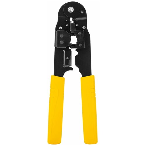 Обжимные клещи DELI DL381008 RJ45 обжимные клещи deli tools dl381008 rj45 черный желтый