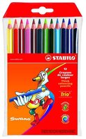 STABILO Цветные карандаши Trio thick 12 цветов (203/12-01)