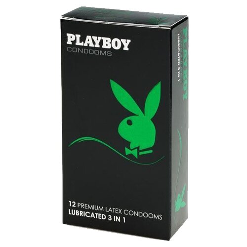 Презервативы Playboy 3 in 1, 12 шт.