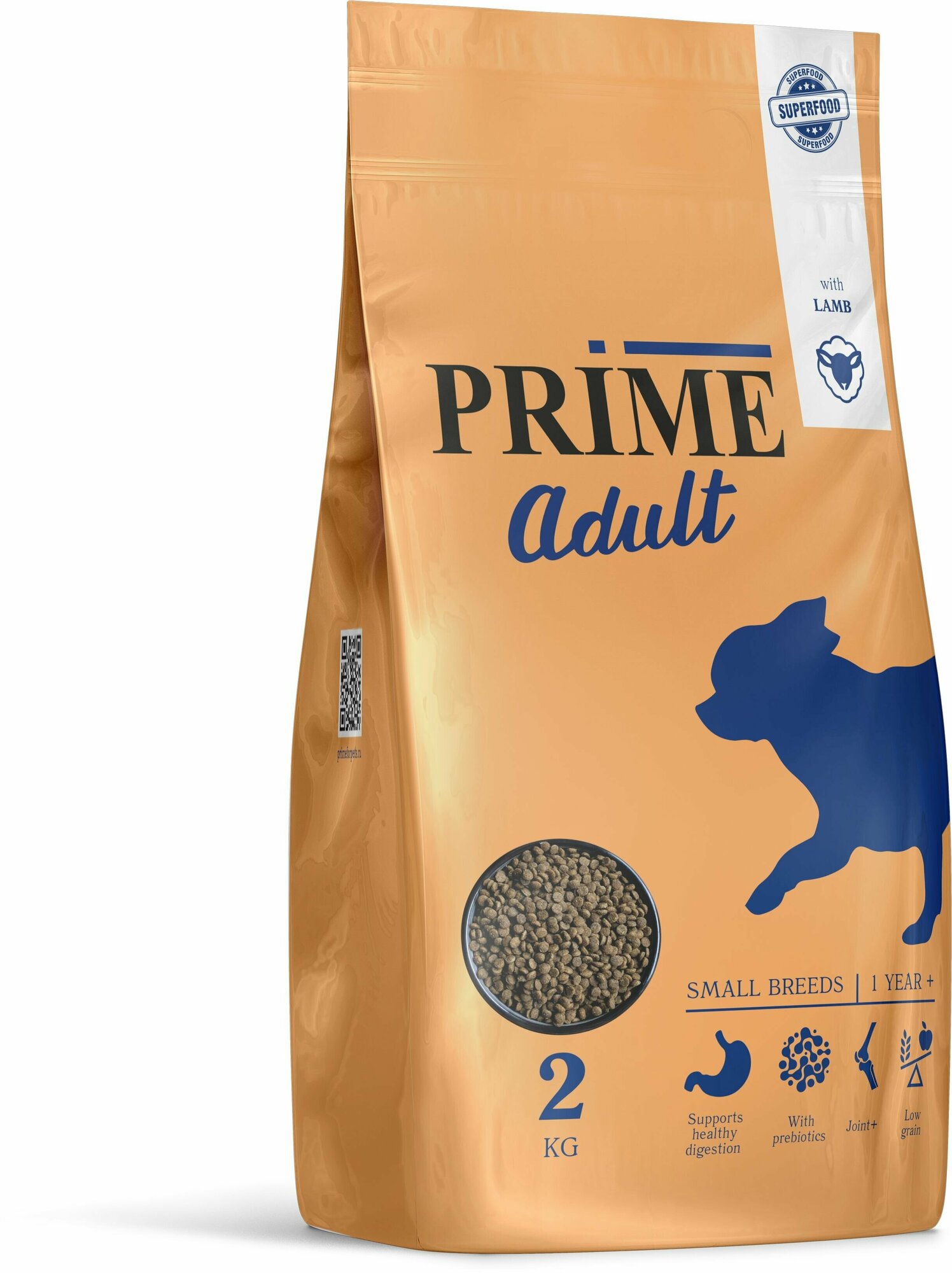 PRIME ADULT SMALL ягненок 2кг для собак мелких пород с 1г