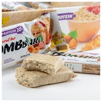 BombBar протеиновый батончик Natural Bar + Vitamin C (60 г)(20 шт.) овсяный с вишней