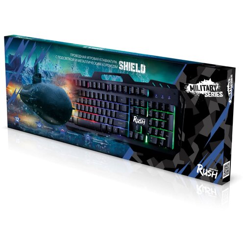 Игровая клавиатура Smartbuy RUSH Shield USB SBK-355G-K черная 99000₽