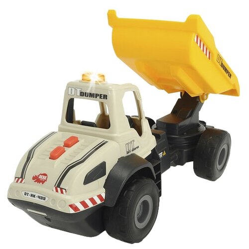 Грузовик Dickie Toys 3726002, 35 см, бежевый/желтый грузовик dickie toys 3726002 35 см бежевый желтый