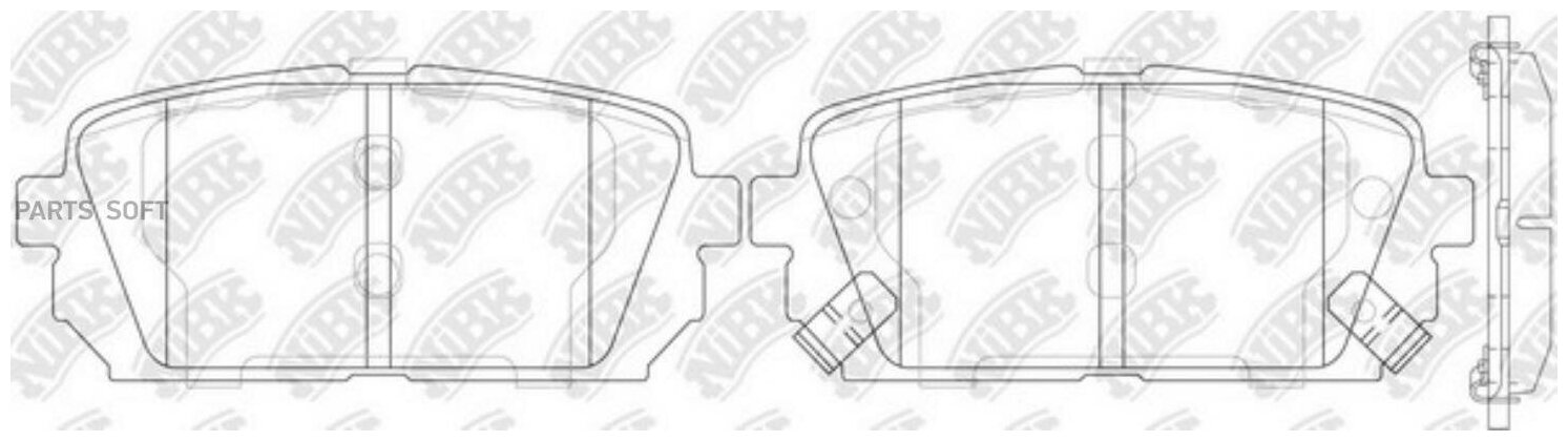 Колодки тормозные дисковые PN0426 NIBK PN0426 | цена за 1 шт