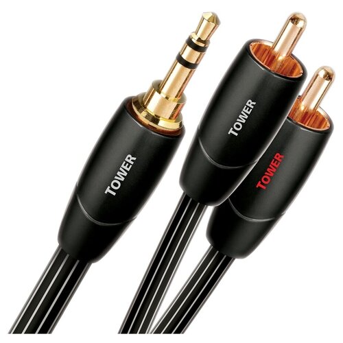 Кабель аудио 1xMini Jack - 2xRCA Audioquest Tower 3.5mm-RCA 2.0m line control earphones double moving coil double unit horn metal material super bass stereo noise reduction hifi tone quality