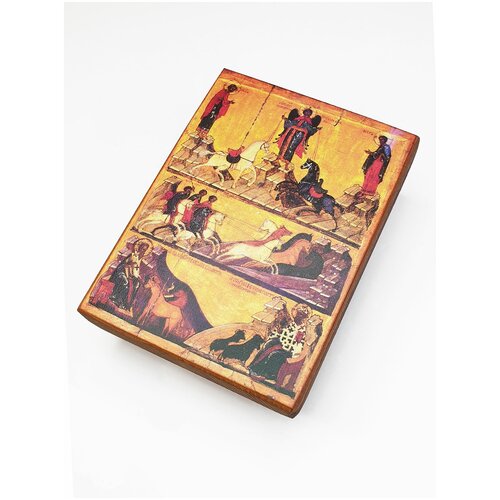 Икона Святые мученики Флор и Лавр, размер - 10х13 икона мученики флор и лавр размер 15х18