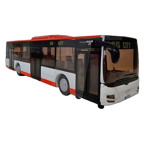 Автобус Siku городской MAN Lion's City (3734/3734001) 1:50, 24.2 см, белый/красный автобус man городской siku