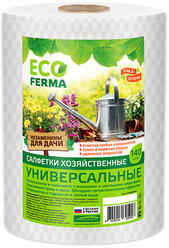 Салфетки хозяйственные универсальные ECO Ferma, 140 шт - 1 рулон / одноразовые универсальные полотенца