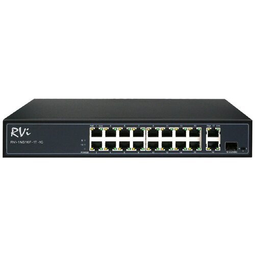 Коммутатор с питанием по PoE RVi-1NS16F-1T-1C 2519000₽