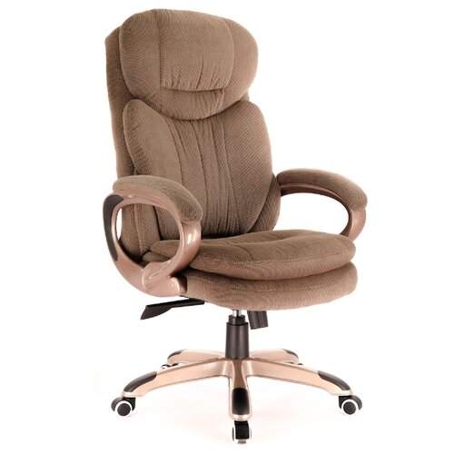 фото Компьютерное кресло everprof boss т для руководителя, обивка: текстиль, цвет: коричневый