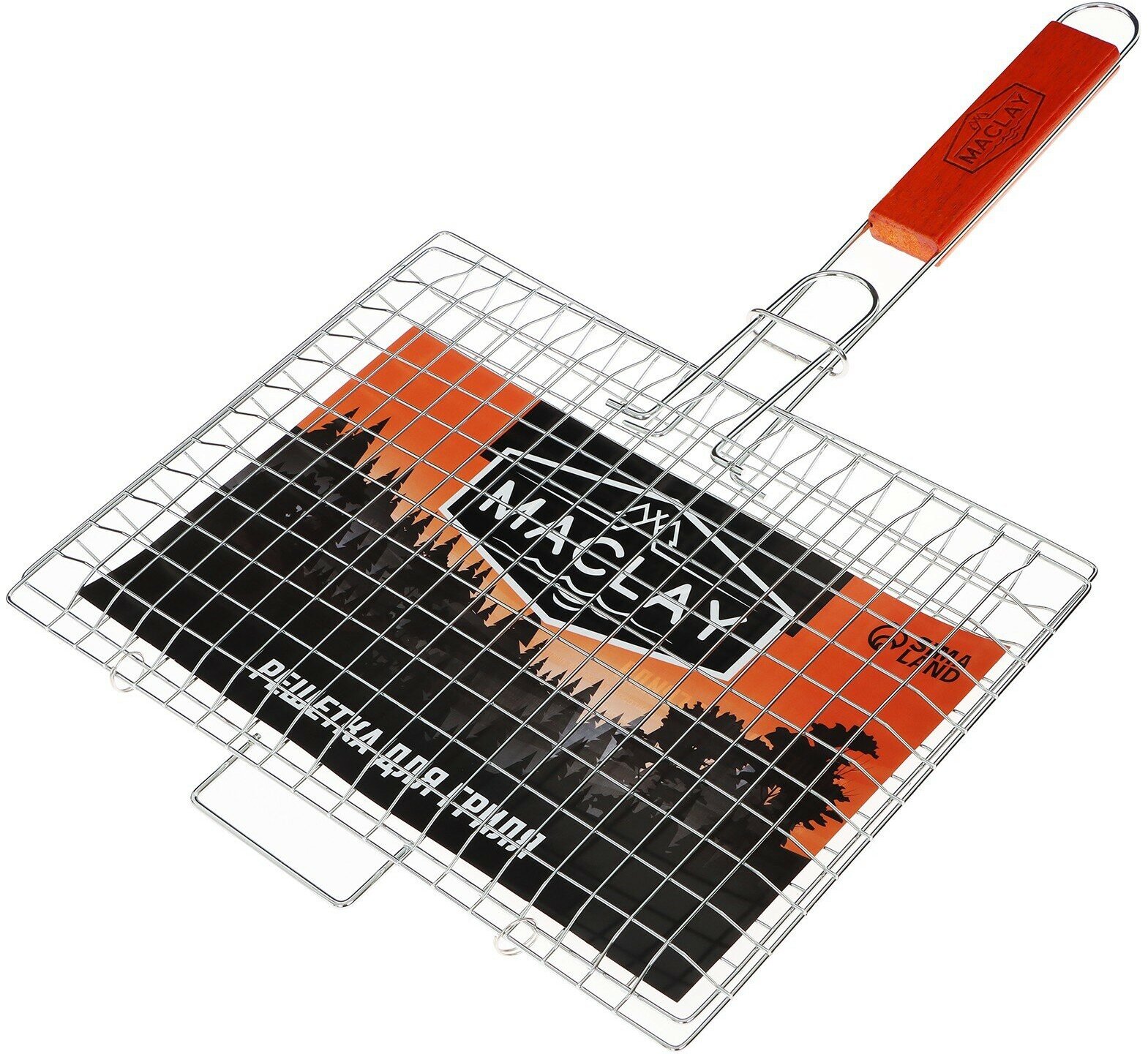 Решетка-гриль Maclay "Premium", для мяса и овощей, размер 30 х 22 х 3 см, средняя - фотография № 3