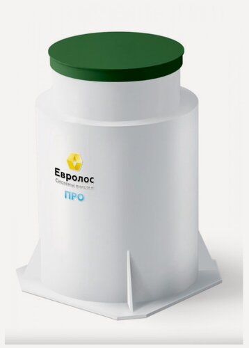 Изображение товара Септик Евролос "ПРО 6+" , полипропилен, принудительный сброс, 6 чел.