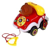 Интерактивная развивающая игрушка Zhorya Музыкальный телефон (ZY215874) красный
