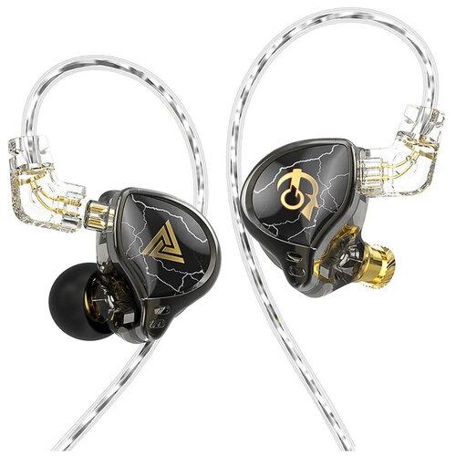 Динамические наушники-вкладыши QKZ x HBB DSD HiFi-Dynamic 10 мм - титановое покрытие микрофон 184200₽