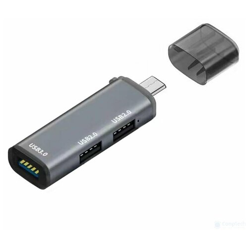 Хаб USB Type-C 1 x USB 3.0 + 2 x USB 2.0  ORIENT CU-327