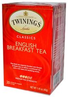 Чай черный Twinings English breakfast в пакетиках, 25 шт.