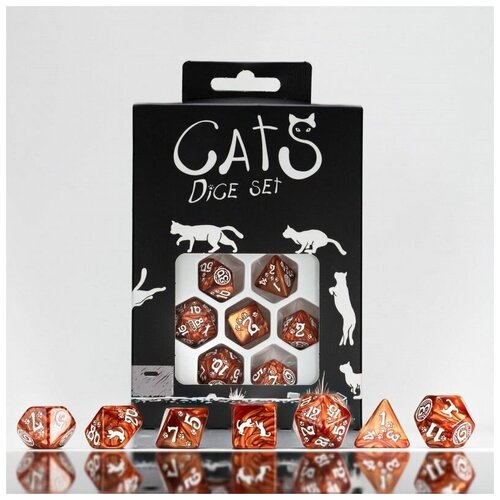 Набор кубиков для настольных ролевых игр (Dungeons and Dragons, DnD, D&D, Pathfinder) - CATS Dice Set: Muffin