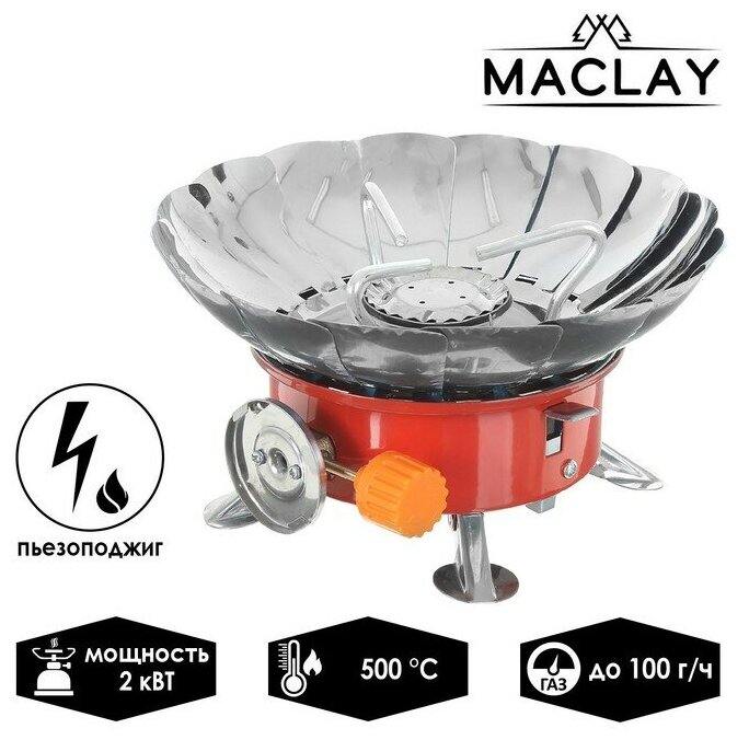 Maclay Горелка газовая Maclay, 12х12 см