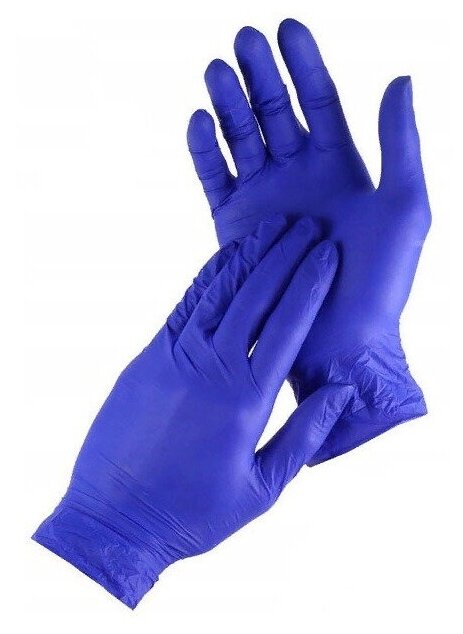 Чистовье Перчатки нитриловые неопудренные (100 шт) (Голубой; M)