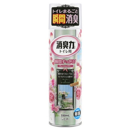 фото Shoushuuriki Освежитель воздуха для туалета с ароматом белых цветов 330 мл