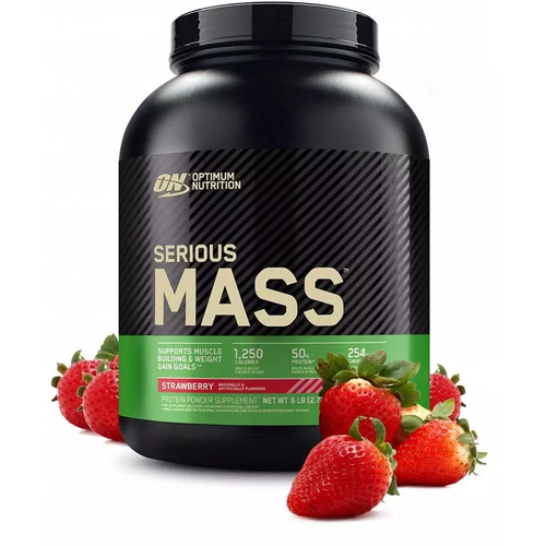 ваниль optimum nutrition serious mass 5545 гр 12lb optimum nutrition Optimum Nutrition Serious Mass (2700 гр) (клубника)