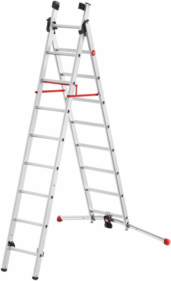 Лестница трёхсекционная Hailo S100 PROFILOT 2x9+1x8 (арт. 9309-507)