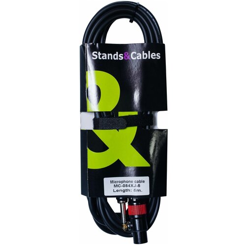 STANDS & CABLES MC-084XJ-5 5 Микрофонный кабель кабель xlr f jack 6 3 мм m ts моно ugreen черный 5 метров