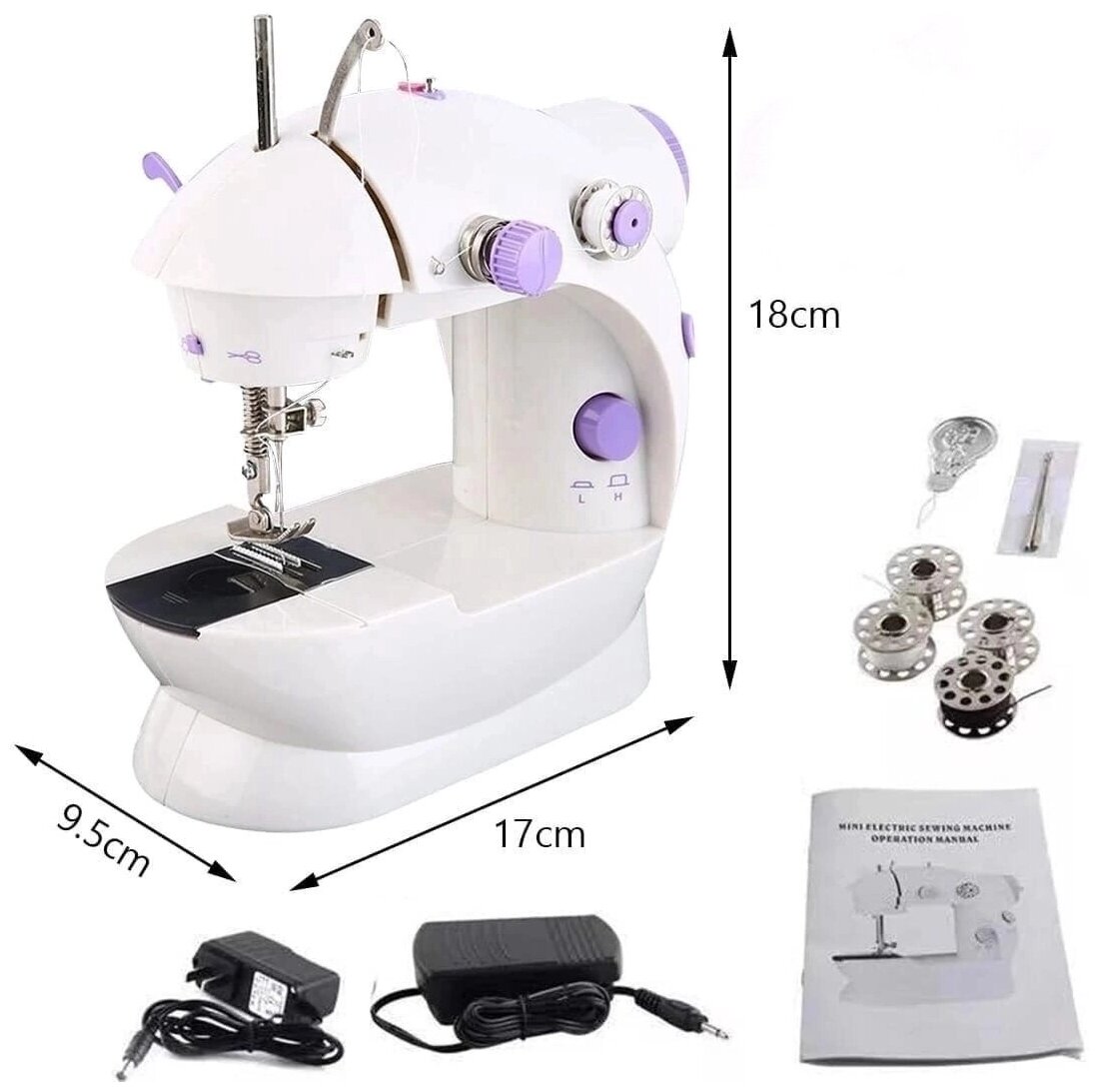 Швейная машинка Mini Sewing Machine SM-202A - фотография № 9