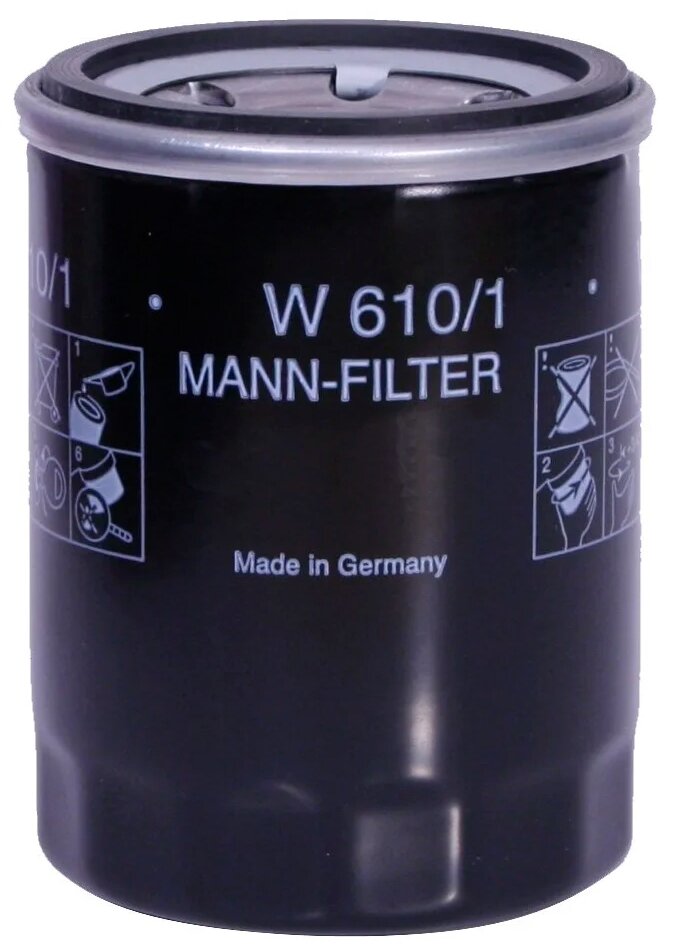 Масляный фильтр MANN-FILTER W 610/1