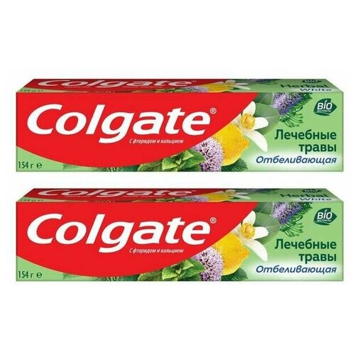 COLGATE Зубная паста Лечебные травы Отбеливающая 100мл, 2шт зубная паста colgate лечебные травы отбеливающая 100мл