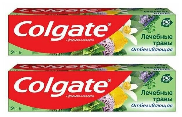 Colgate Зубная паста Лечебные травы, Отбеливающая, 100 мл, 2 штуки