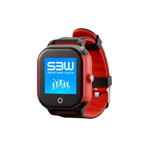 Детские умные часы Smart Baby Watch SBW Water Sport, черно-красный