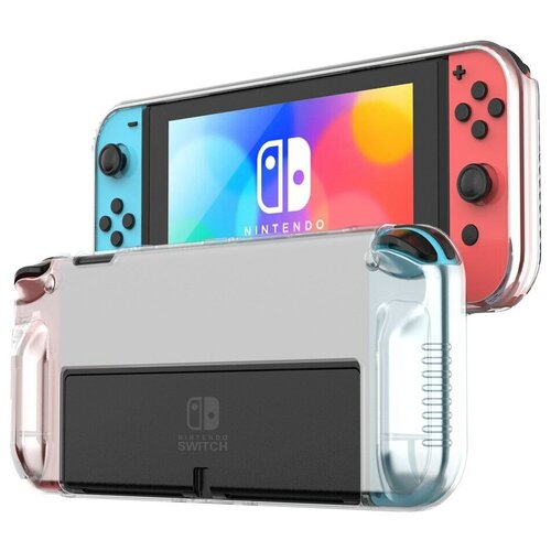 Чехол Nintendo Switch Case/OLED/защитный кейс для игр/силиконовый прозрачный для Нинтендо Свитч