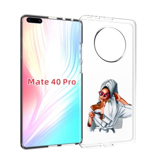 Чехол MyPads Девушка в белом халате женский для Huawei Mate 40 Pro (NOH-NX9) задняя-панель-накладка-бампер чехол mypads девушка в шкуре волка женский для huawei mate 40 pro noh nx9 задняя панель накладка бампер