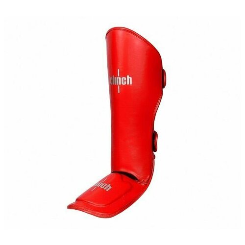 фото Защита голеностопа clinch shin instep guard kick. красный. размер l