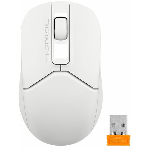 Мышь A4Tech Fstyler FG12 белый оптическая 1200dpi беспроводная USB 3but 110000₽