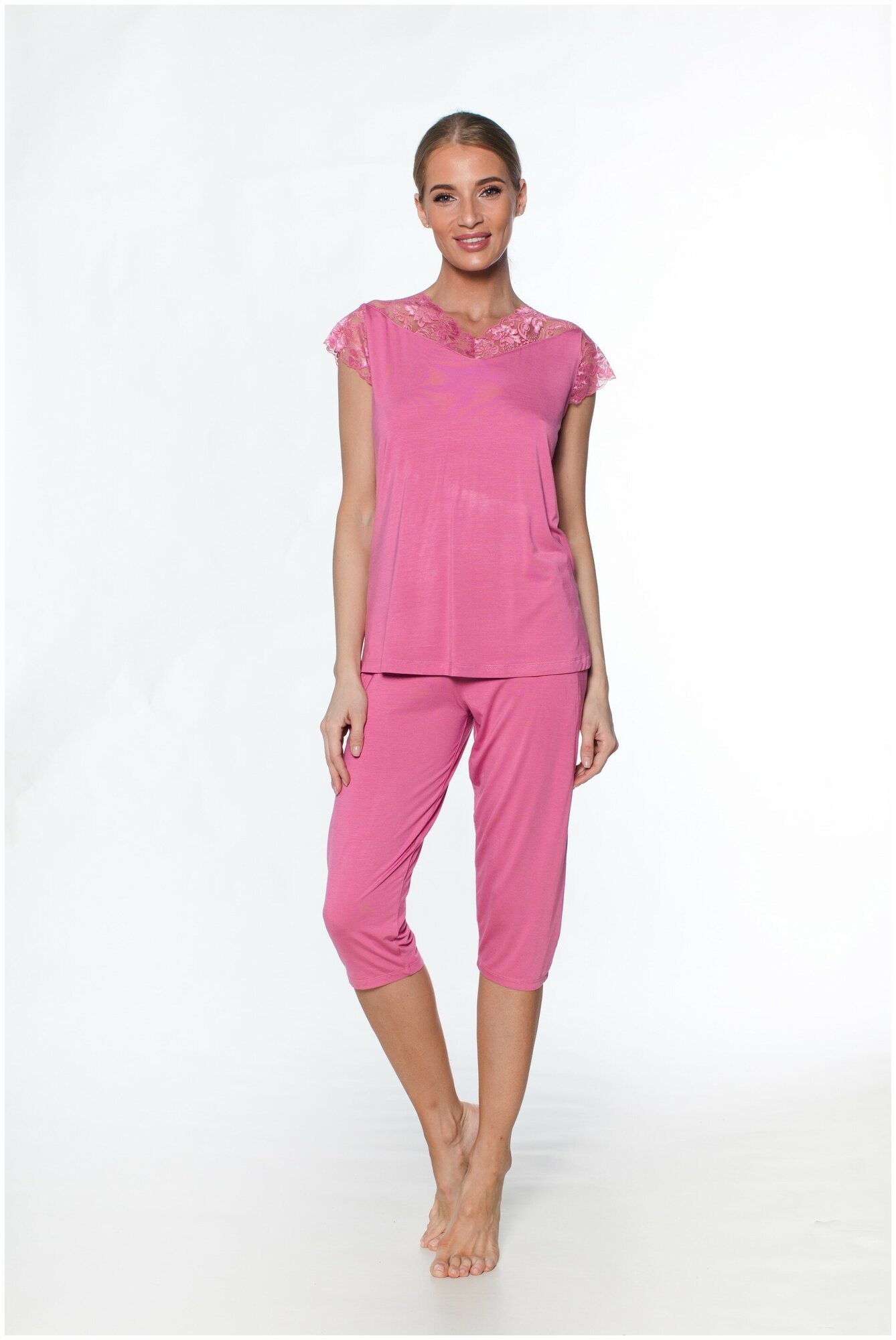 Пижама Vienetta Plus 911221_6870 Розовый Xl - фотография № 1
