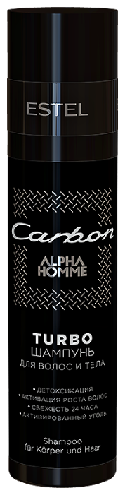 Шампунь для волос и тела ESTEL Alpha homme Carbon turbo