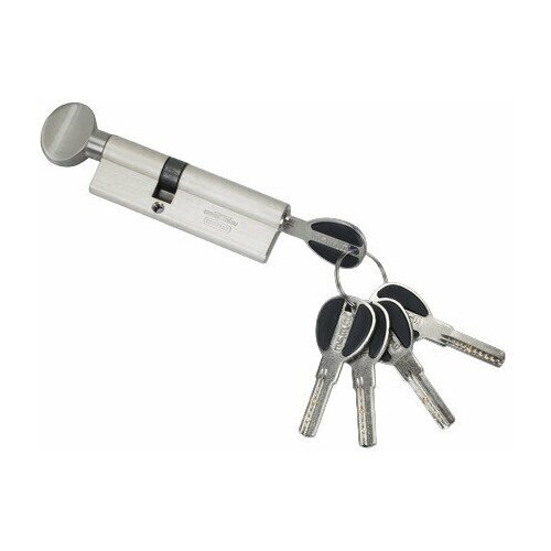 Цилиндровый механизм (личинка для замка)с перфорированными ключами. ключ-вертушка. CW37/31 (68mm) PB (Полированная латунь) MSM