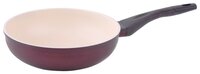 Сковорода-вок Fissman Olympic 4535 26 см, фиолетовый/белый