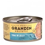 Консервированный корм Grandin для взрослых кошек филе тунца в желе 80 г, 12 шт - изображение