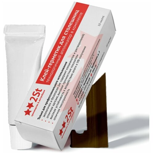 Клей-герметик для монтажа кухонных столешниц 2STN 10 мл, коричневый Ral 8025 298025