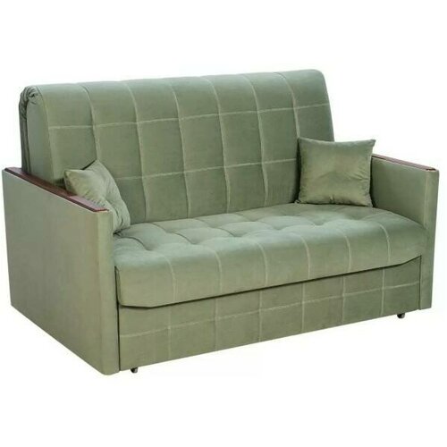 Диван Арт-мебель Лотос, микровелюр, оливковый