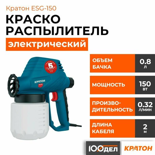 Краскораспылитель электрический кратон ESG-150 2000₽