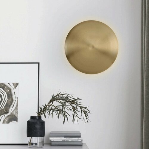 Настенный светильник Бра Золотой круг 30 см