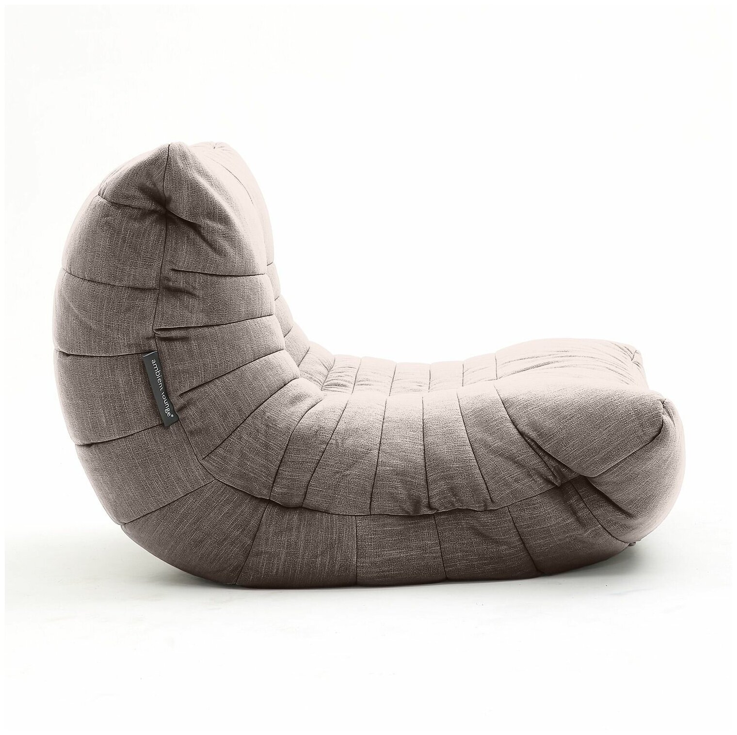 Бескаркасное дизайнерское кресло для отдыха дома aLounge - Acoustic Sofa - Hot Chocolate (шенилл, шоколадный) - лаунж мебель в гостиную, спальню, детскую, офис, на балкон
