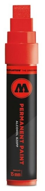 Перманентный маркер Molotow permanent paint 620PP 620013 цвет красный 15 мм