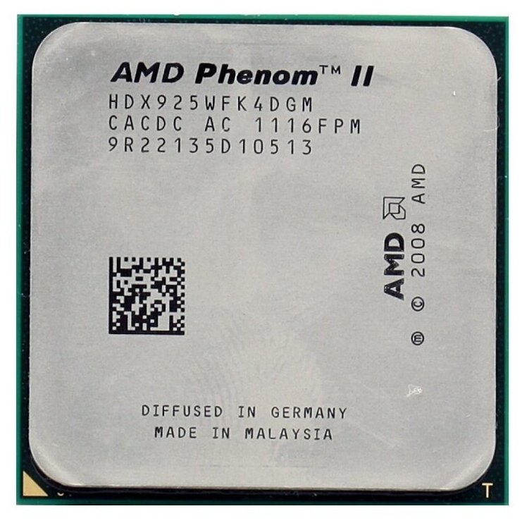 Процессор AMD Phenom II X4 Deneb 925 AM3, 4 x 2800 МГц, OEM