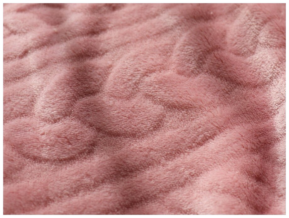 Плед TexRepublic Косичка на розовом 17766 / 17767, розовый - фотография № 6