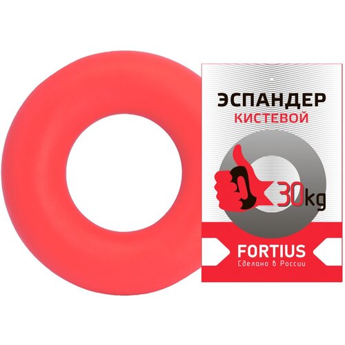 Эспандер-кольцо FORTIUS 30 кг красный эрк 30 эспандер кистевой кольцо 30 кг зеленый